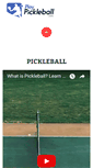 Mobile Screenshot of playpickleball.com